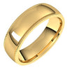 14K Yellow 6 mm Rope Half Round Comfort Fit Band Size 9 - Siddiqui Jewelers