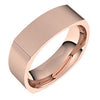 10K Rose 6 mm Square Comfort Fit Band Size 8 - Siddiqui Jewelers
