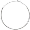 14K White 3-Strand Bead Chain 13-16" Choker - Siddiqui Jewelers