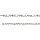 Sterling Silver 14 mm Bead 8" Chain - Siddiqui Jewelers