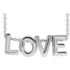 14K White Love 16-18" Necklace - Siddiqui Jewelers