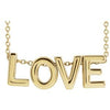 14K Yellow Love 16-18" Necklace - Siddiqui Jewelers