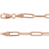 14K Rose 3.85 mm Paperclip-Style 18" Chain Siddiqui Jewelers