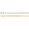 14K Yellow 3.8 mm Solid Flexible Herringbone 7" Chain - Siddiqui Jewelers