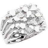 Sterling Silver Men's Nugget Ring - Siddiqui Jewelers