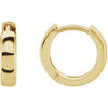 14K Yellow 11.5 mm Hoop Earrings Siddiqui Jewelers