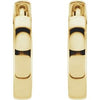 14K Yellow 14 mm Hoop Earrings Siddiqui Jewelers