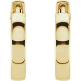 14K Yellow 14 mm Hoop Earrings Siddiqui Jewelers