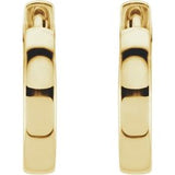 14K Yellow 14 mm Hinged Hoop Earrings-Siddiqui Jewelers