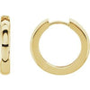 14K Yellow 17.5 mm Hoop Earrings Siddiqui Jewelers