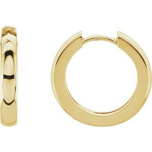 14K Yellow 17.5 mm Hinged Hoop Earrings-Siddiqui Jewelers