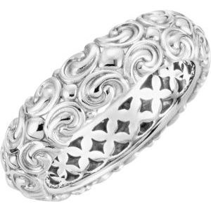 14K White Sculptural-Inspired Ring - Siddiqui Jewelers