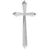 14K White 38x18.5 mm Elongated Cross Pendant - Siddiqui Jewelers