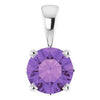 14K White Amethyst Scroll Setting® Pendant - Siddiqui Jewelers