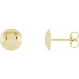 Convex Circle Earrings - Siddiqui Jewelers