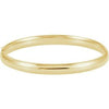 14K Yellow 6.5 mm Hinged Bangle Bracelet - Siddiqui Jewelers