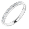 Platinum 1/8 CTW Diamond Band for 6 mm Square Ring - Siddiqui Jewelers