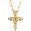 14K Yellow 10.2x7.9 mm Cross 16-18" Necklace Mounting - Siddiqui Jewelers