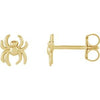 14K Yellow 6.3x5.6 mm Spider Earrings - Siddiqui Jewelers