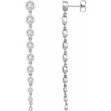 14K White 2 CTW Lab-Grown Diamond Earrings Siddiqui Jewelers