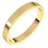 14K Yellow 2.5 mm Flat Band Size 6.5-Siddiqui Jewelers