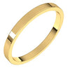 14K Yellow 2 mm Flat Band Size 8-Siddiqui Jewelers
