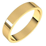 18K Yellow 4 mm Flat Band Size 9-Siddiqui Jewelers