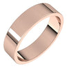 14K Rose 5 mm Flat Band Size 8.5 - Siddiqui Jewelers