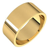 14K Yellow 8 mm Flat Band Size 5-Siddiqui Jewelers