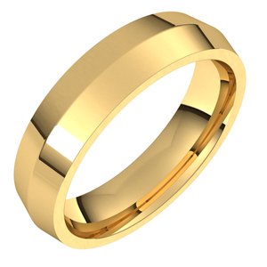 14K Yellow 5 mm Knife Edge Comfort Fit Band Size 10 - Siddiqui Jewelers