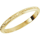 14K Yellow 2 mm Band Size 5 - Siddiqui Jewelers