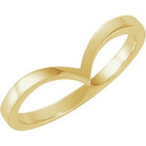 14K Yellow "V" Ring - Siddiqui Jewelers