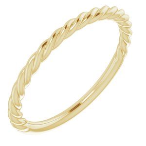 14K Yellow 1.5 mm Twisted Rope Band Size 7-Siddiqui Jewelers