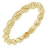 14K Yellow Twisted Rope Band Size 6.5 - Siddiqui Jewelers