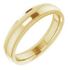 14K Yellow 4 mm Comfort Fit Edge Band Size 6.5 - Siddiqui Jewelers