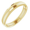 14K Yellow 4 mm Comfort Fit Edge Band Size 10.5 - Siddiqui Jewelers