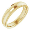 14K Yellow 4 mm Comfort Fit Edge Band Size 5.5 - Siddiqui Jewelers
