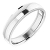 14K White 5 mm Comfort Fit Edge Band Size 10 - Siddiqui Jewelers