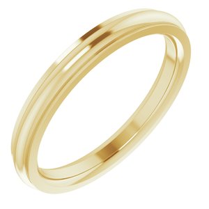 14K Yellow 2.5 mm Comfort Fit Edge Band Size 6 - Siddiqui Jewelers