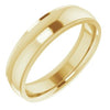 14K Yellow 5 mm Comfort Fit Edge Band Size 8.5 - Siddiqui Jewelers