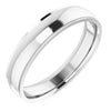 14K White 5 mm Comfort Fit Edge Band Size 12 - Siddiqui Jewelers