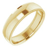 14K Yellow 6 mm Comfort Fit Edge Band Size 11.5 - Siddiqui Jewelers
