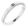 14K White 2.5 mm Comfort Fit Edge Band Size 7 - Siddiqui Jewelers