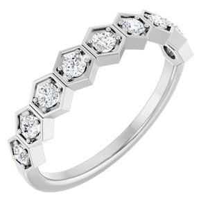 14K White 1/3 CTW Natural Diamond Stackable Ring Siddiqui Jewelers