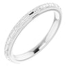 14K White Vintage-Style Band - Siddiqui Jewelers