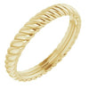 14K Yellow 3.5 mm Rope Band Size 10 - Siddiqui Jewelers