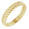 14K Yellow 3.5 mm Rope Band Size 6.5 - Siddiqui Jewelers