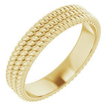 14K Yellow 5.25 mm 3-Layered Stacked Rope Band Size 7 - Siddiqui Jewelers