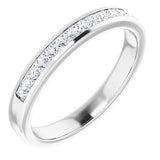 14K White 5/8 CTW Diamond Band     -Siddiqui Jewelers