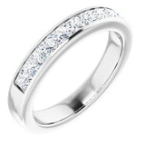 14K White 1 3/8 CTW Diamond Band   -Siddiqui Jewelers